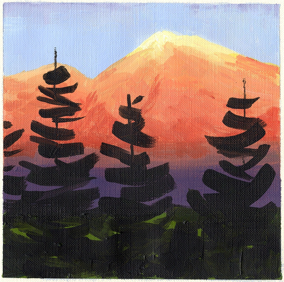 Mt. Shasta at Sunset